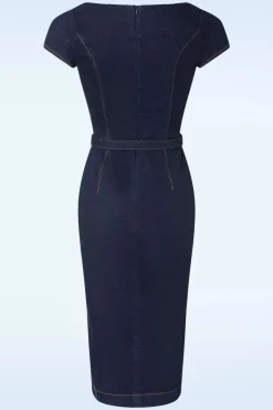 Outlet Rock-a-Booty Lilly Etuikleid Aus Classic Denim