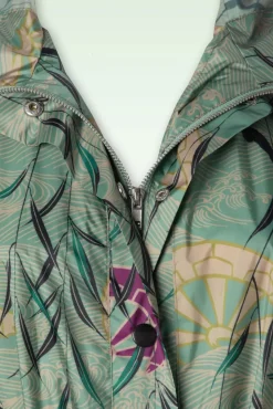 Store King Louie Lizzy Regenmantel In Dusty Turkis