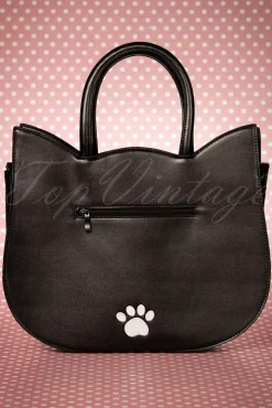 Clearance Banned Retro Lizzy The Big Eyed Cat Tasche In Schwarz