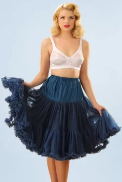 Best Banned Retro Lola Lifeforms Petticoat In Marineblau
