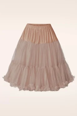 Store Banned Retro Lola Lifeforms Petticoat In Pfirsich Beige