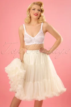 Discount Banned Retro Lola Lifeforms Petticoat In Elfenbein