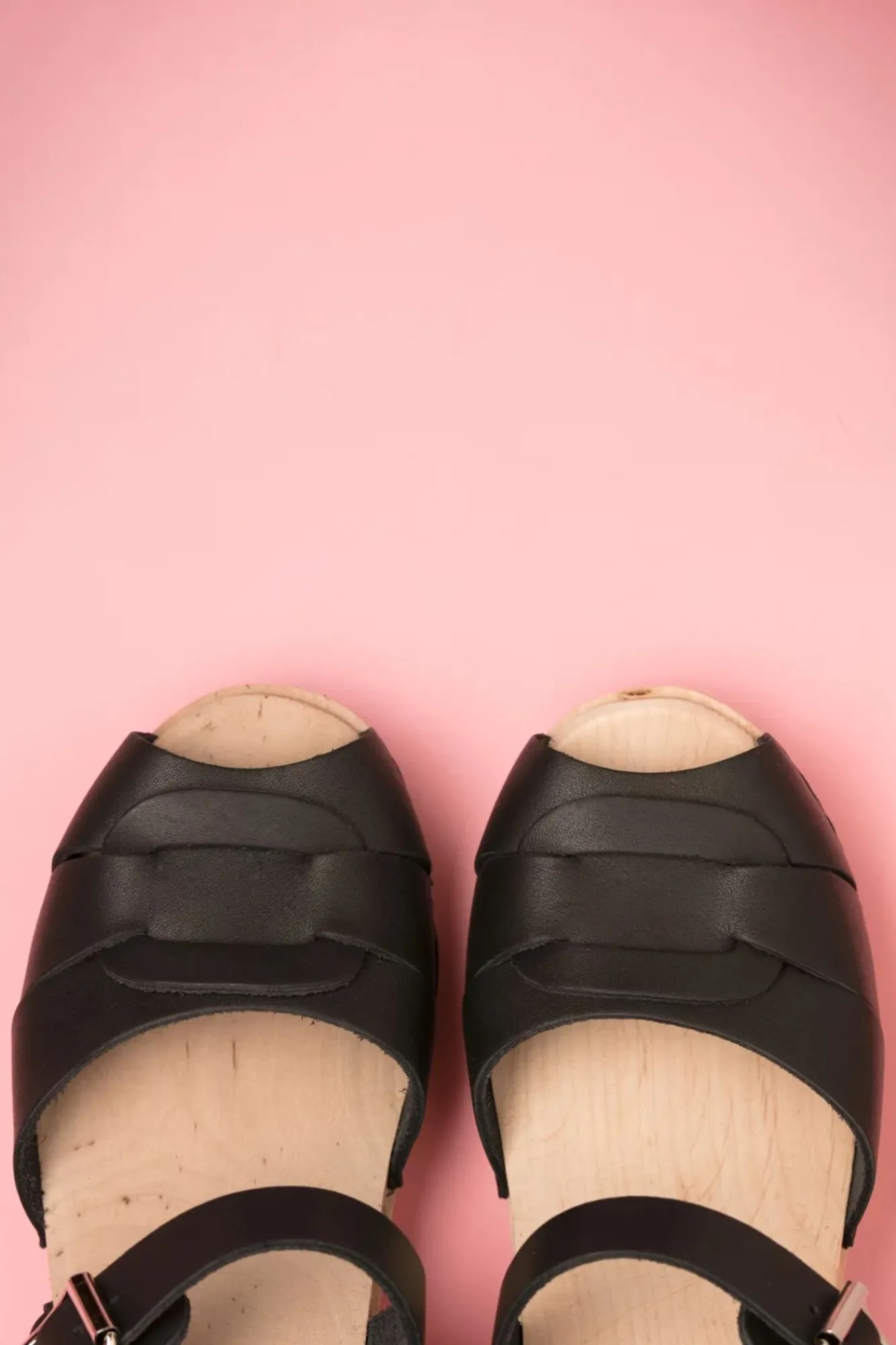 Fashion Lotta from Stockholm Loretta Lederclogs In Schwarz