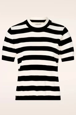 Clearance Compania Fantastica Lucy Pullover In Schwarz Und Weis