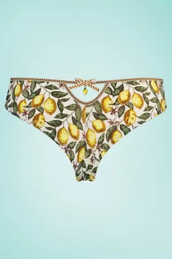 Sale Marlies Dekkers Mambo Amalfi Schmetterling Slip Mit Zitronen Print In Creme