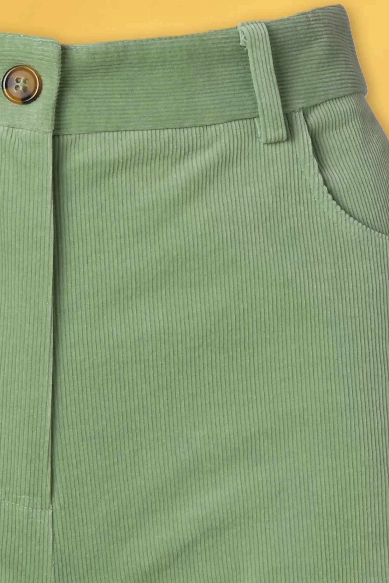 Outlet King Louie Marcie Babyrib Hose In Basilikumgrun