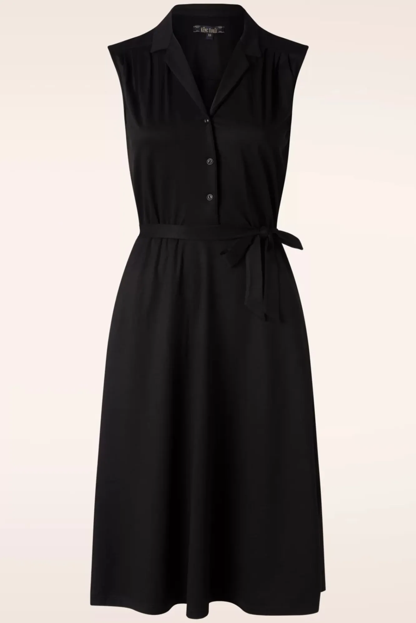 Outlet King Louie Marianne Classic Kleid In Schwarz