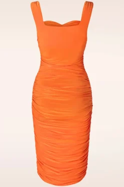 Shop Glamour Bunny Marigold Etuikleid In Orange