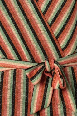 Outlet King Louie Mary Piso Streifen Jumpsuit In Schwarz