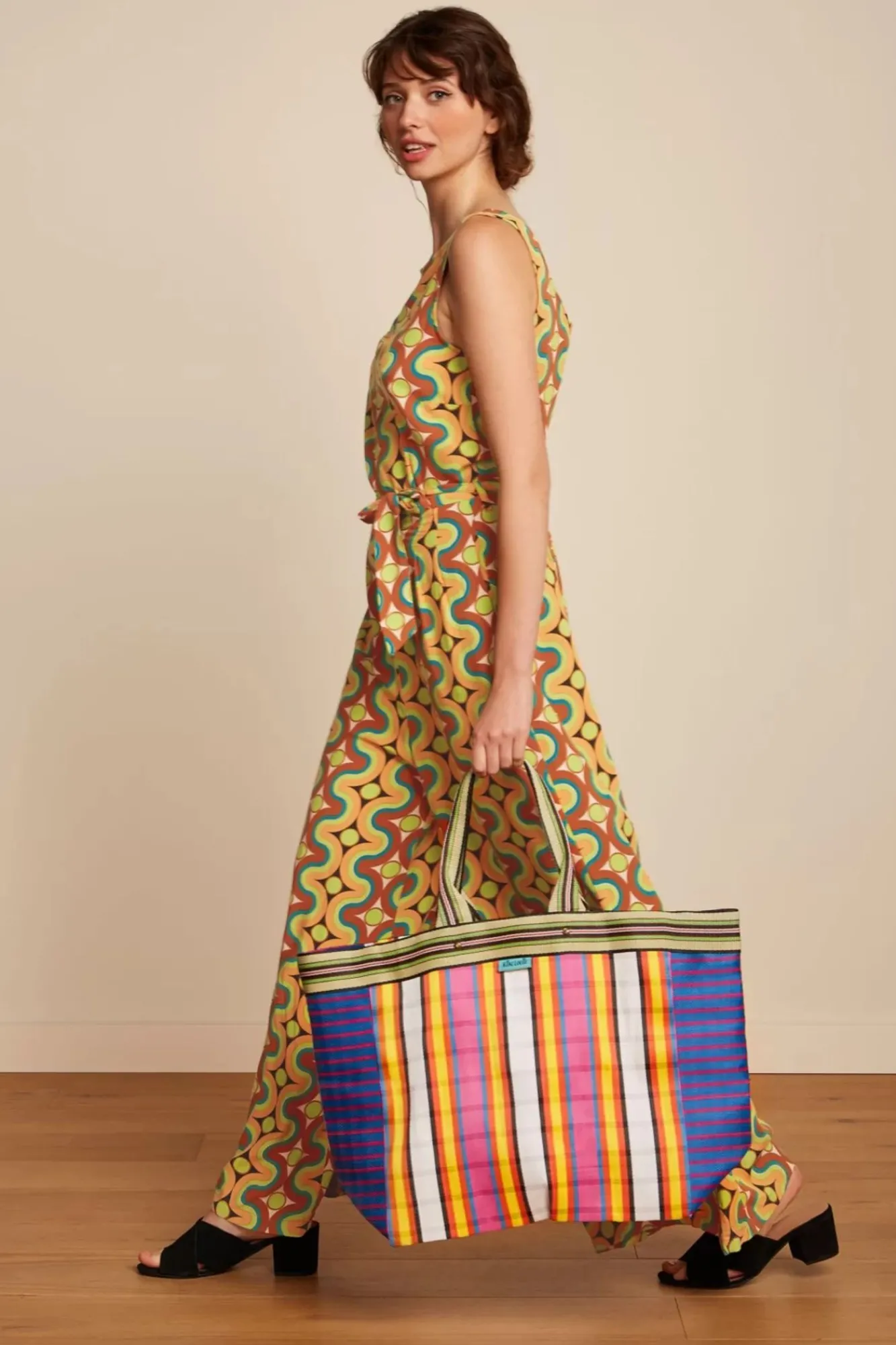 New King Louie Mercado Grose Einkaufstasche In Multi