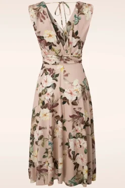 Best Sale Vintage Chic for Topvintage Midikleid Jane Mit Blumenmuster In Hellrosa