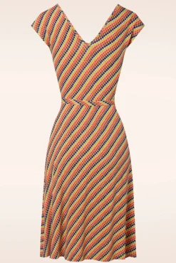 Outlet King Louie Mira Kleid Gallery In Streeple Blue