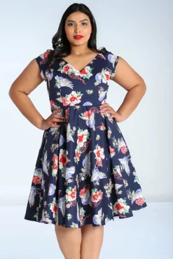 Store Bunny Misa Swing Kleid In Marineblau