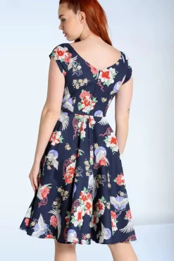 Store Bunny Misa Swing Kleid In Marineblau