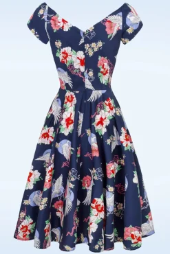 Store Bunny Misa Swing Kleid In Marineblau