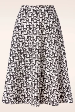 Flash Sale Banned Retro Miss Model Swing Rock In Weis Und Schwarz