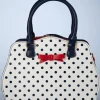 Clearance Banned Retro Mohn Polka Handtasche In Weis