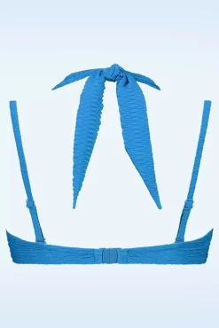 Online TC Beach Multiway Bikinioberteil In Blue Snake