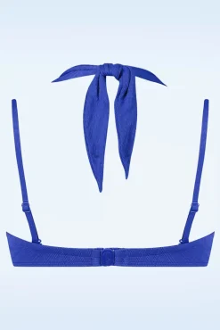 Shop TC Beach Multiway Bikinioberteil In Blue Waves