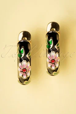 Best Day&Eve by Go Dutch Label My Flower Ohrringe In Schwarz