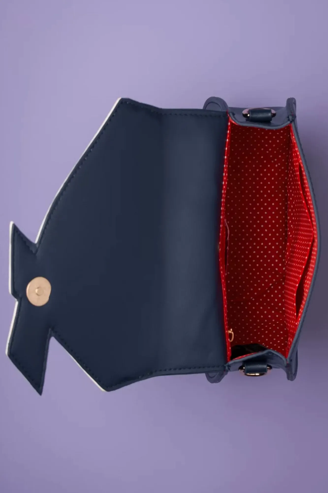 Clearance Banned Retro Nautische Kelly Lee Handtasche In Marineblau