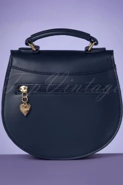 Clearance Banned Retro Nautische Kelly Lee Handtasche In Marineblau