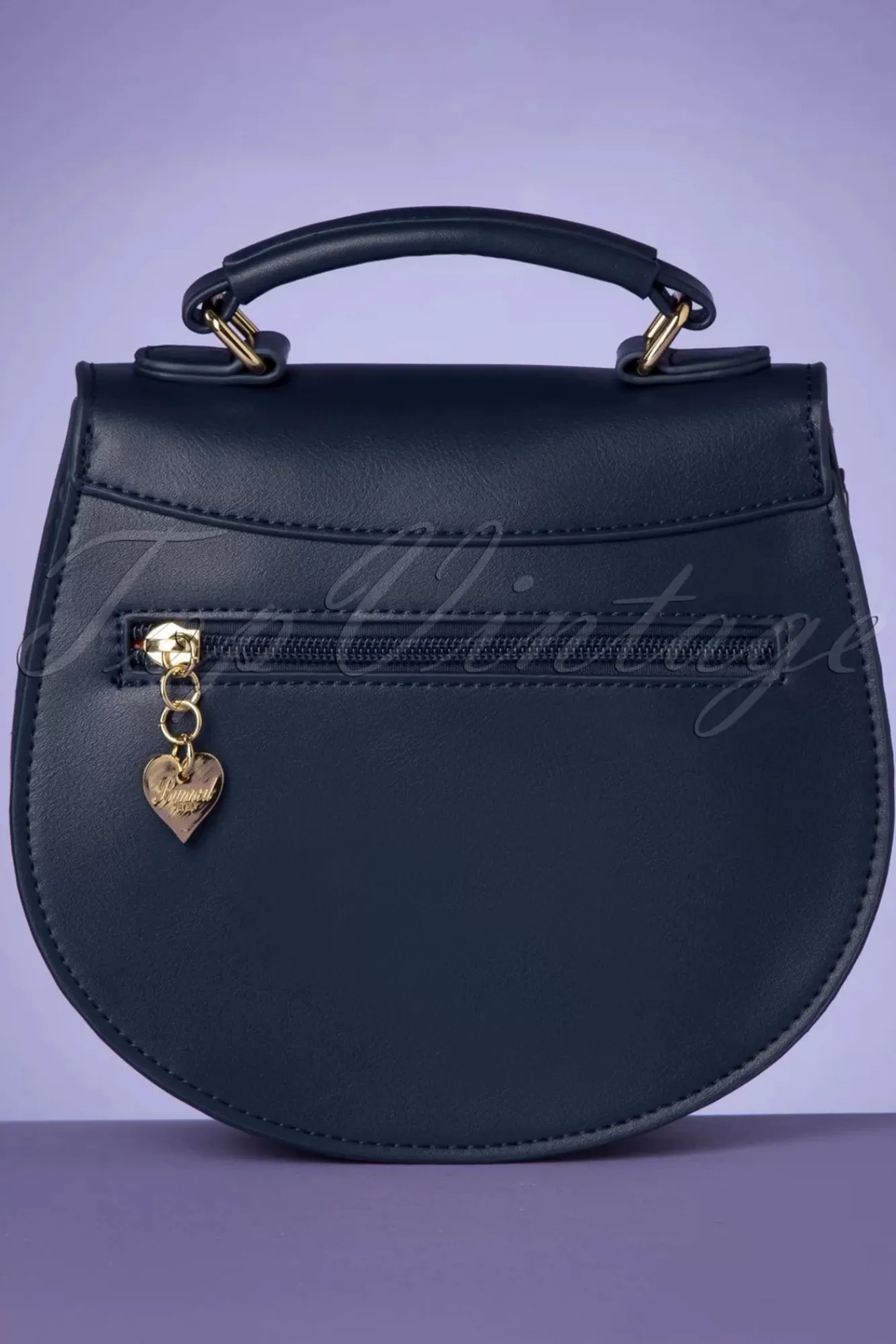 Clearance Banned Retro Nautische Kelly Lee Handtasche In Marineblau