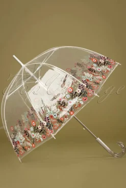 Cheap So Rainy Nouvelle Dentelle Transparent Dome Regenschirm In Multi
