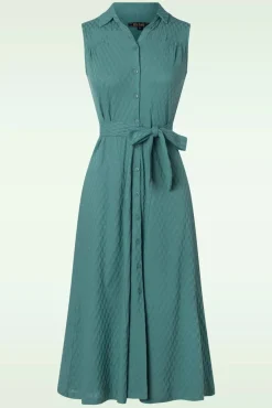 Sale King Louie Nova Kleid Manelli Jacquard In Rauchgrun