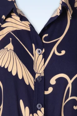 Discount King Louie Olive Pixy Kleid In Abendblau