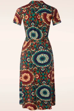 Best Sale King Louie Olive Torini Midi Kleid In Abendblau