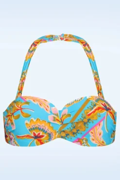 Flash Sale Cyell Orient Padded Bikini Top In Blau