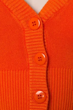 Shop Banned Retro Overload-Strickjacke In Orange