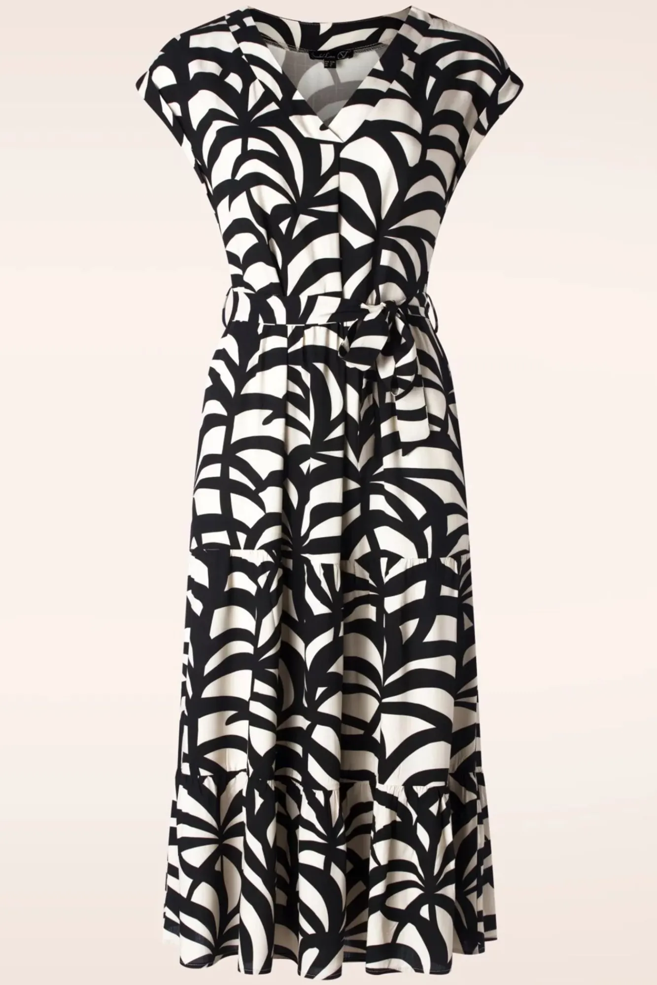 Clearance Smashed Lemon Paloma Maxi Kleid In Schwarz Und Sand