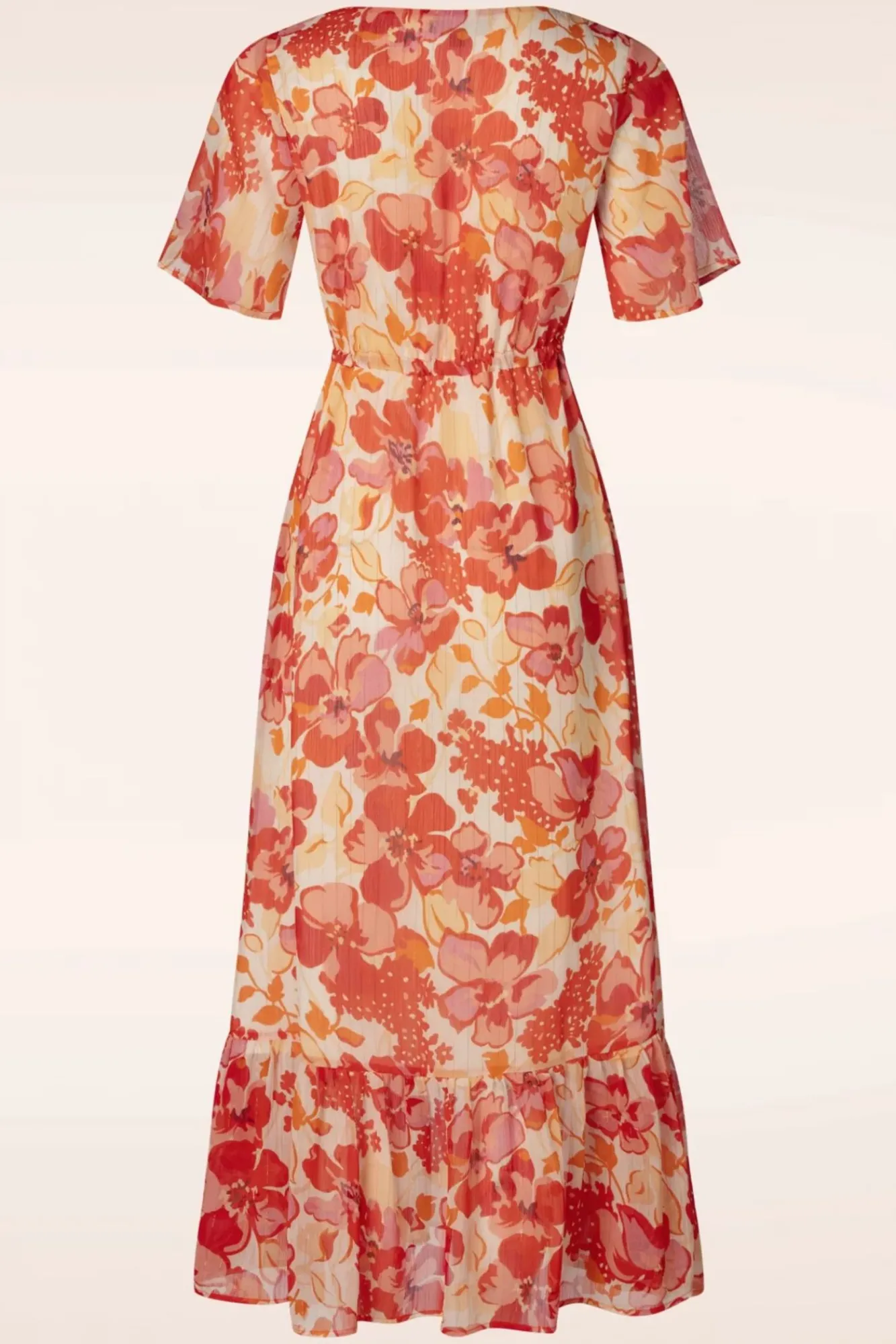 Outlet Smashed Lemon Patricia Floral Maxi Kleid In Orange