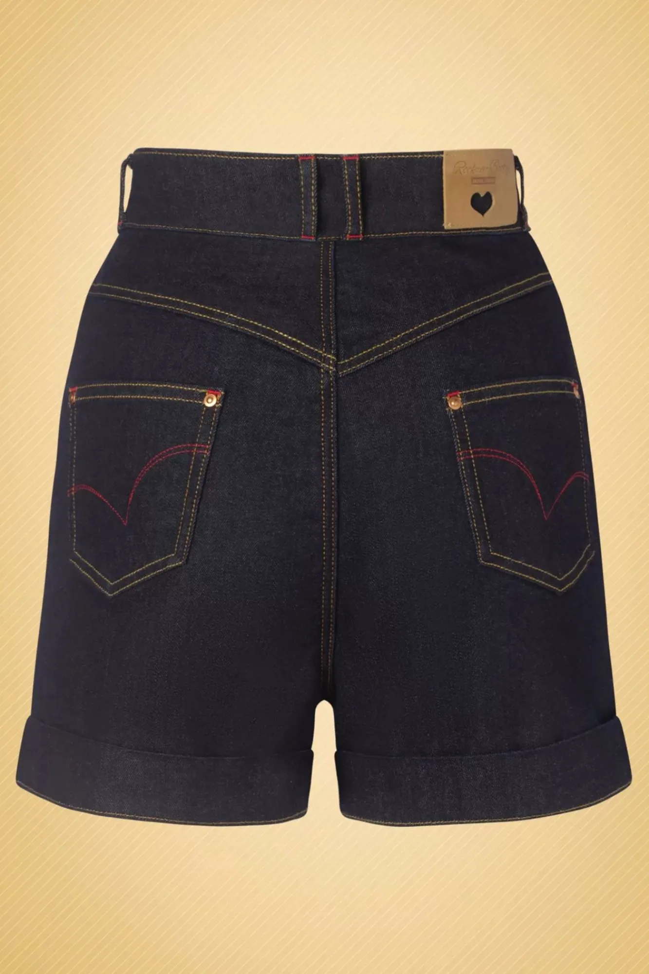Discount Rock-a-Booty Pepper Shorts Aus Dunklem Denim