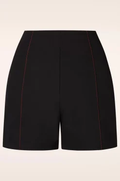 Sale Banned Retro Pin-Up Shorts In Schwarz