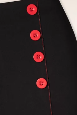 Sale Banned Retro Pin-Up Shorts In Schwarz