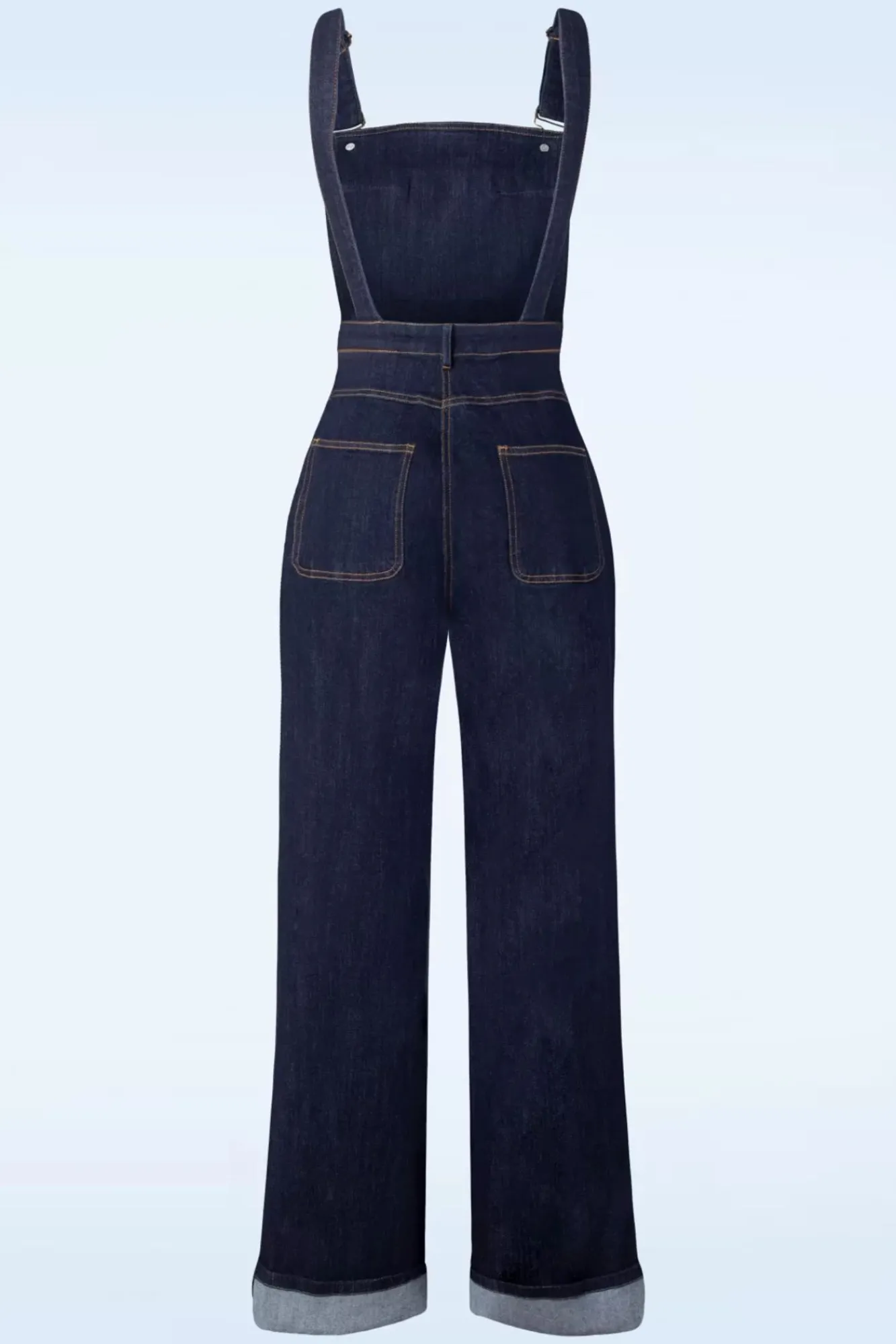 Shop Collectif Clothing Pippa Latzhose In Jeansblau