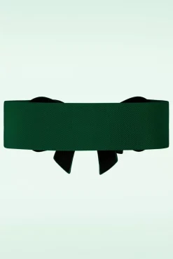 Clearance Banned Retro Play It Right SchleifenGürtel In Flaschengrun