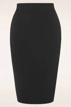 New Collectif Clothing Polly Bengaline Rock In Schwarz