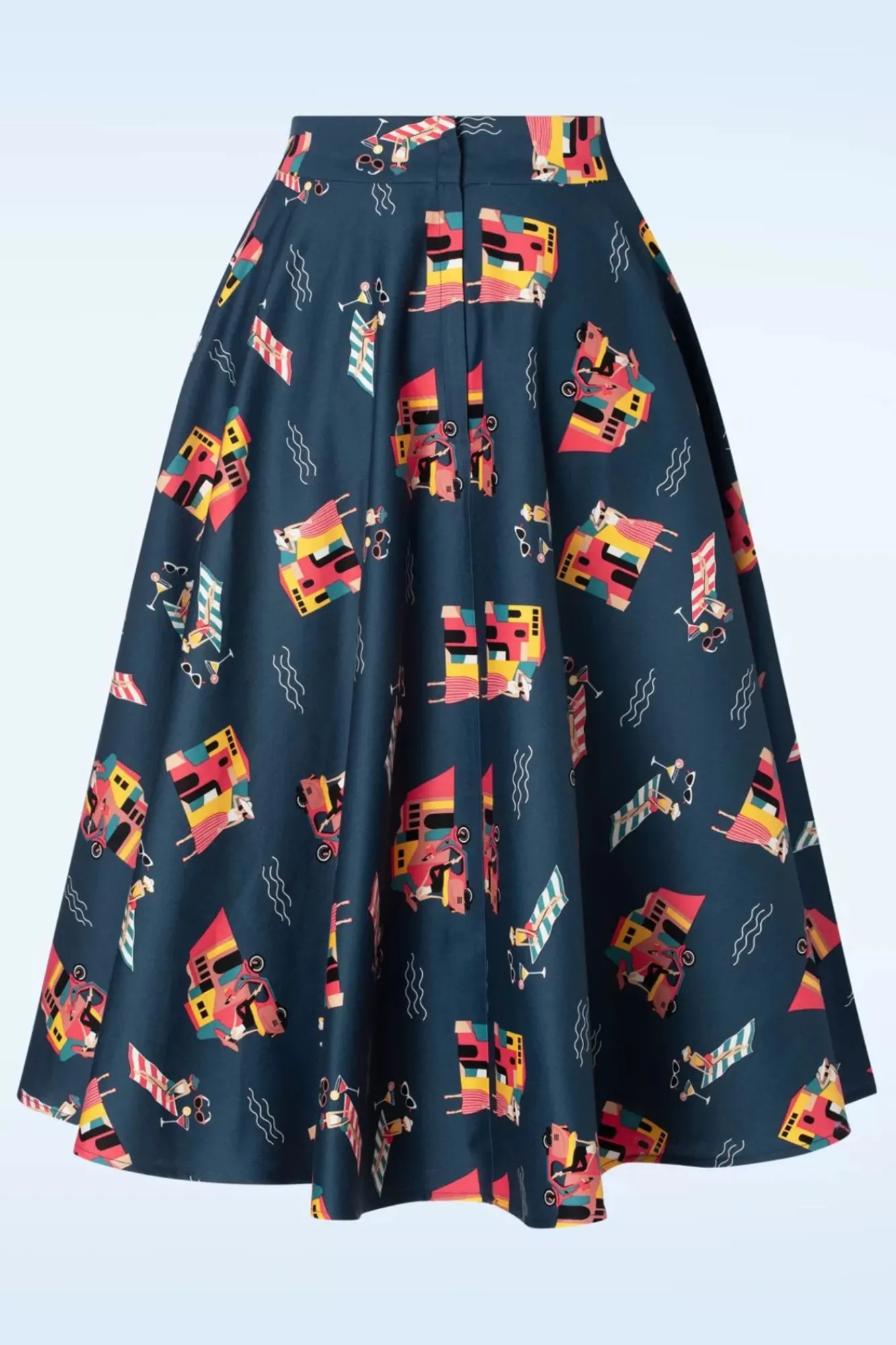 Cheap Banned Retro Portofino Living Swing Rock In Blau