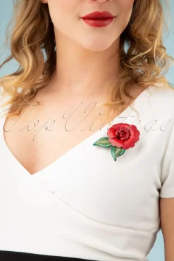 Online Urban Hippies Primel-Brosche In Rot