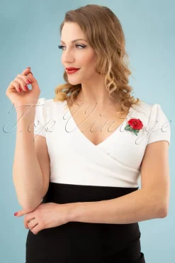 Online Urban Hippies Primel-Brosche In Rot