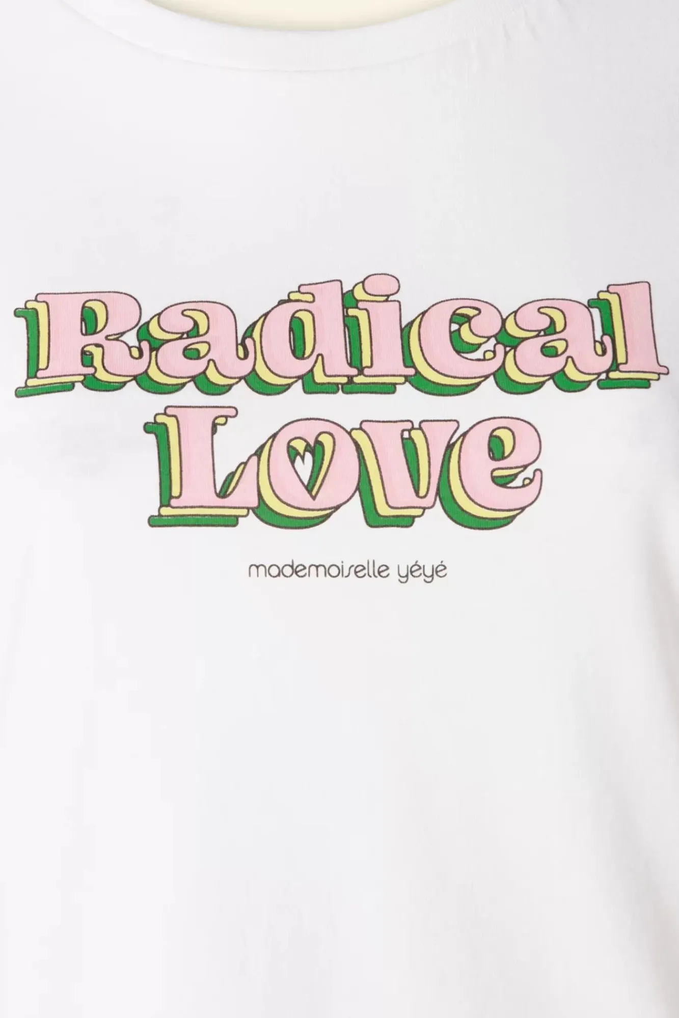 Cheap Mademoiselle Yu00e9Yu00e9 Radical Love T-Shirt In Ecru