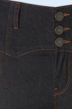 Discount Collectif Clothing Rebel Katie Denim-Jeans In Schwarz