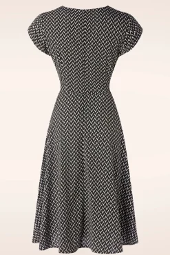 New Vixen Reese Kurzarm Kleid In Schwarz