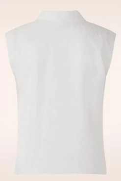 Best King Louie Remi Rosa Broderie Anglaise Bluse In Weis