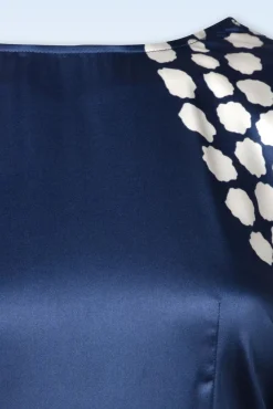 Shop Traffic People Rene Kleid In Blau Und Creme