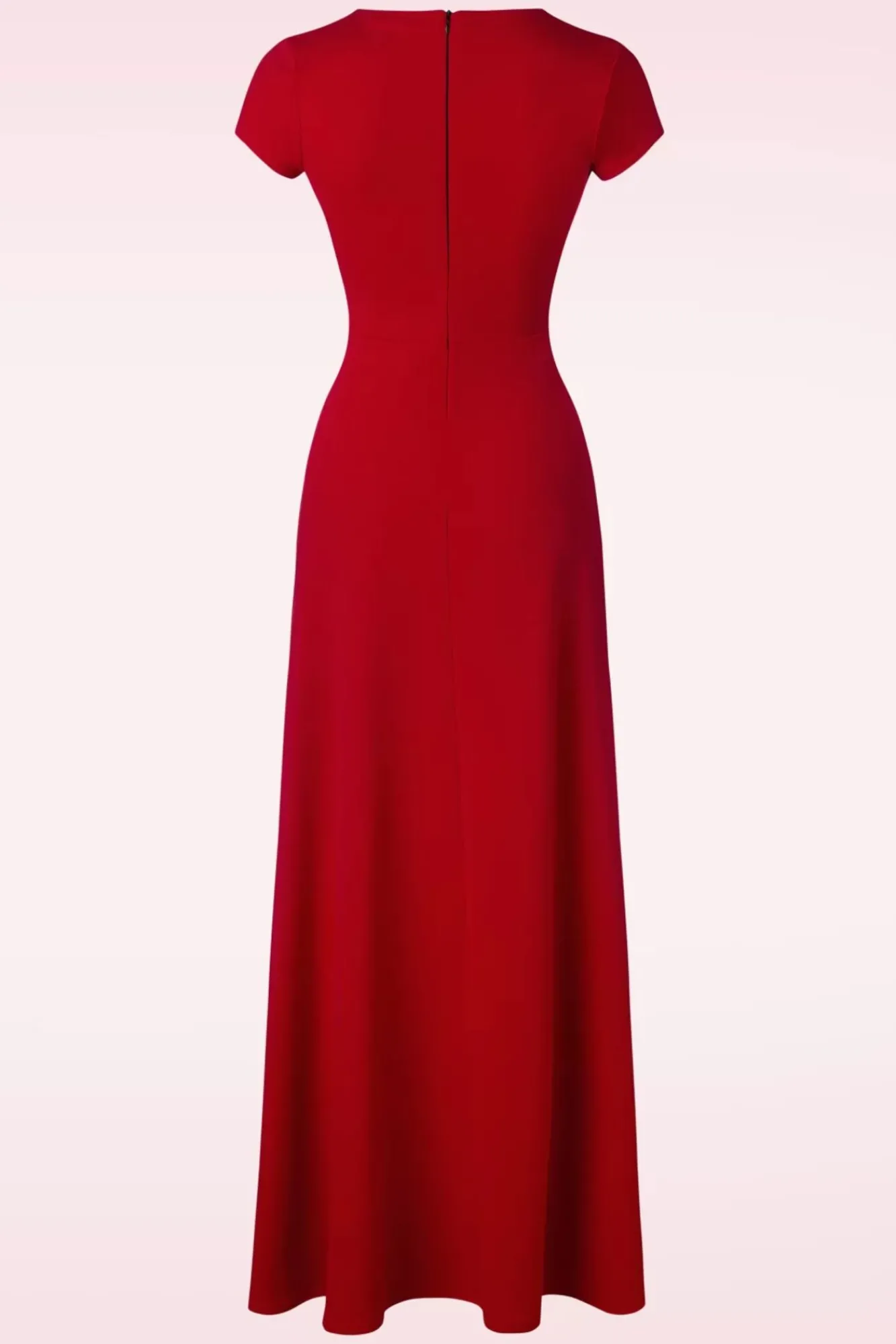 Outlet Vintage Chic for Topvintage Rinda Maxi Kleid In Lippenstiftrot